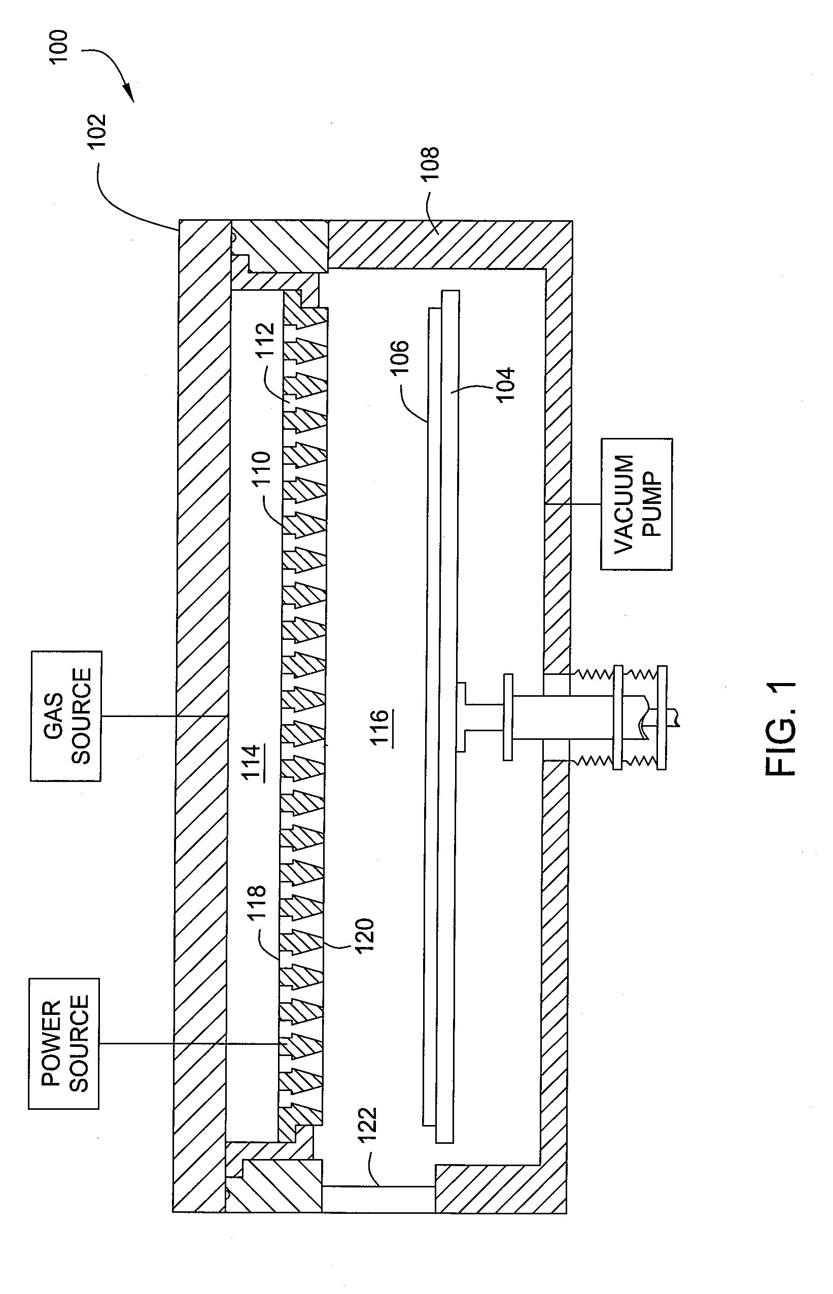 Diffuser plate with slit valve compensation