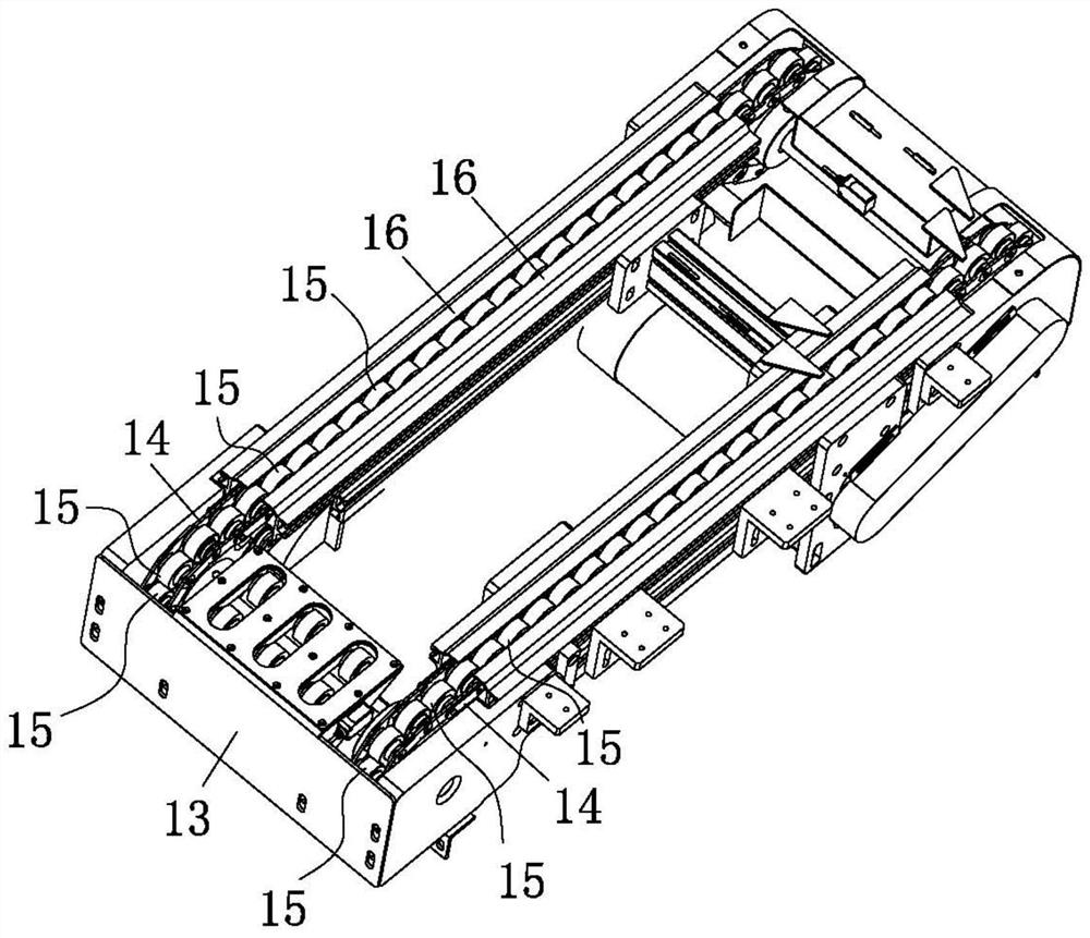 Full-automatic packaging process for hard board products