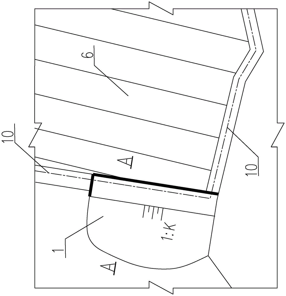 Concrete panel structure and construction method using high toe wall