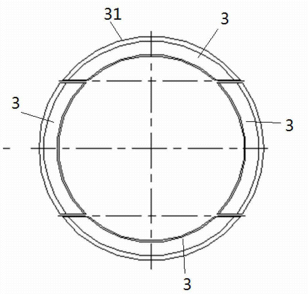 Guide sleeve mounting structure of driving cylinder, driving cylinder and blocking key