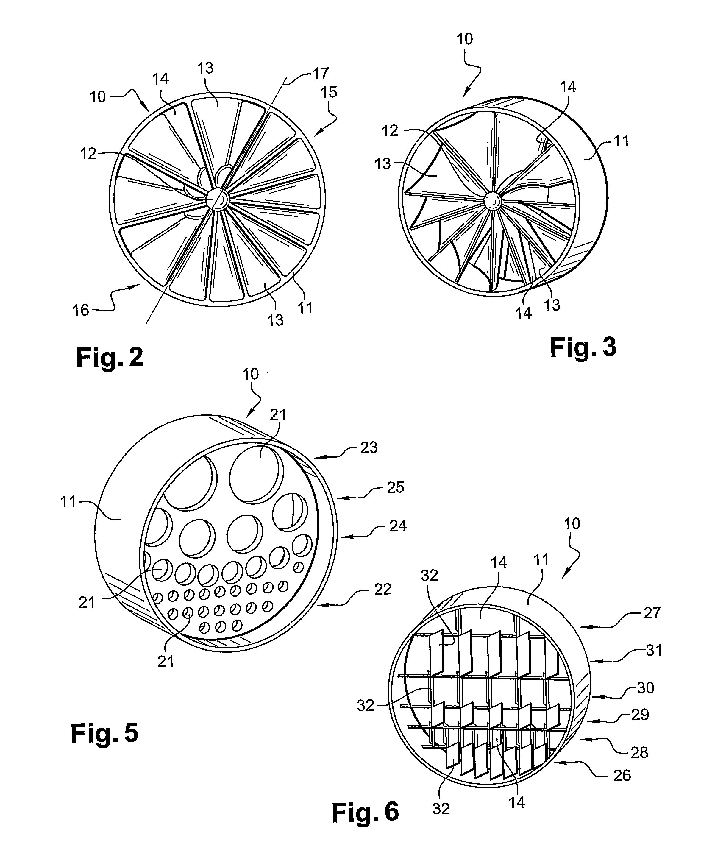 Mixing device in an exhaust gas pipe