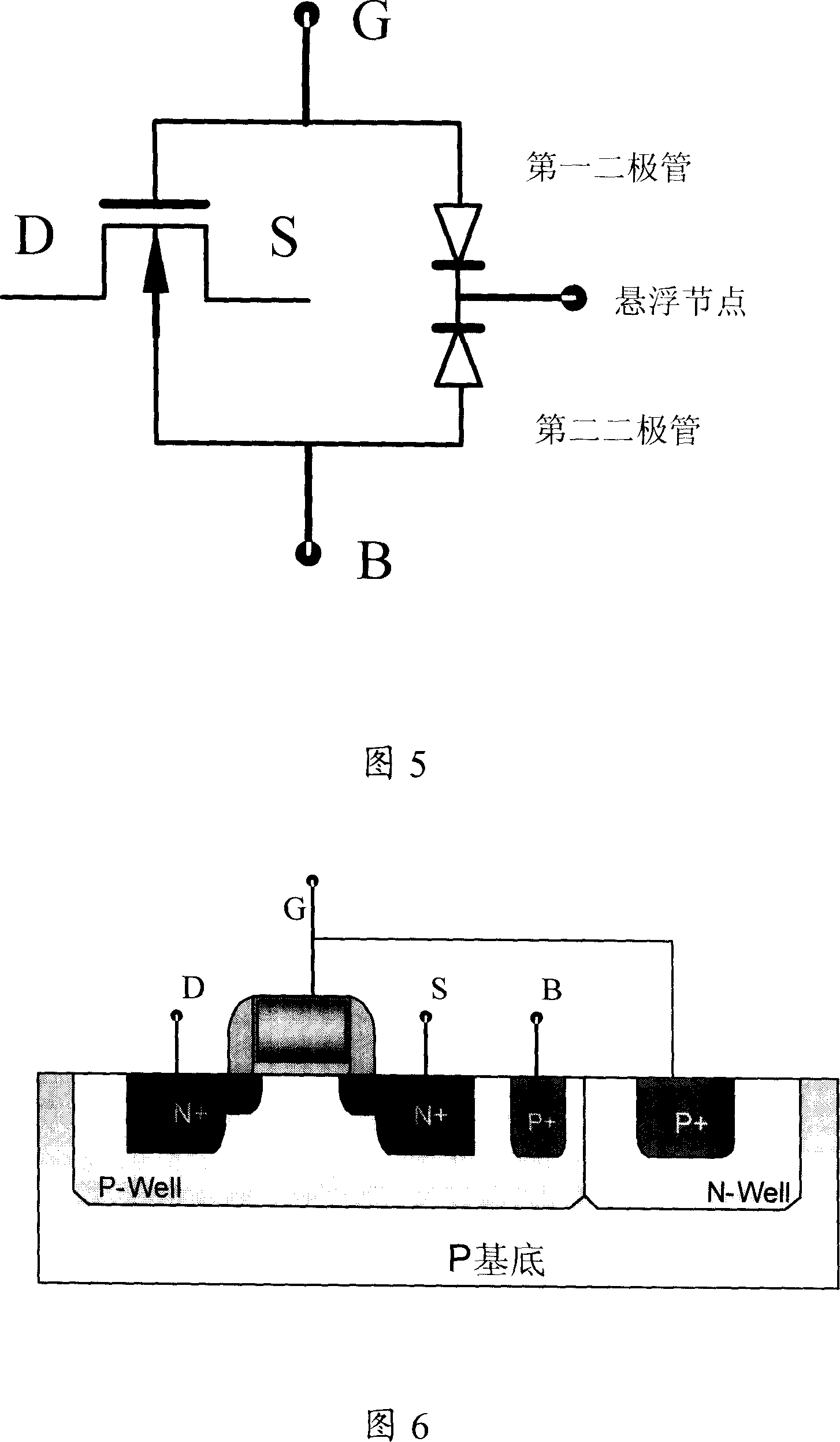 Proctive circuit of metal-oxide-semiconductor transistor and its producing method