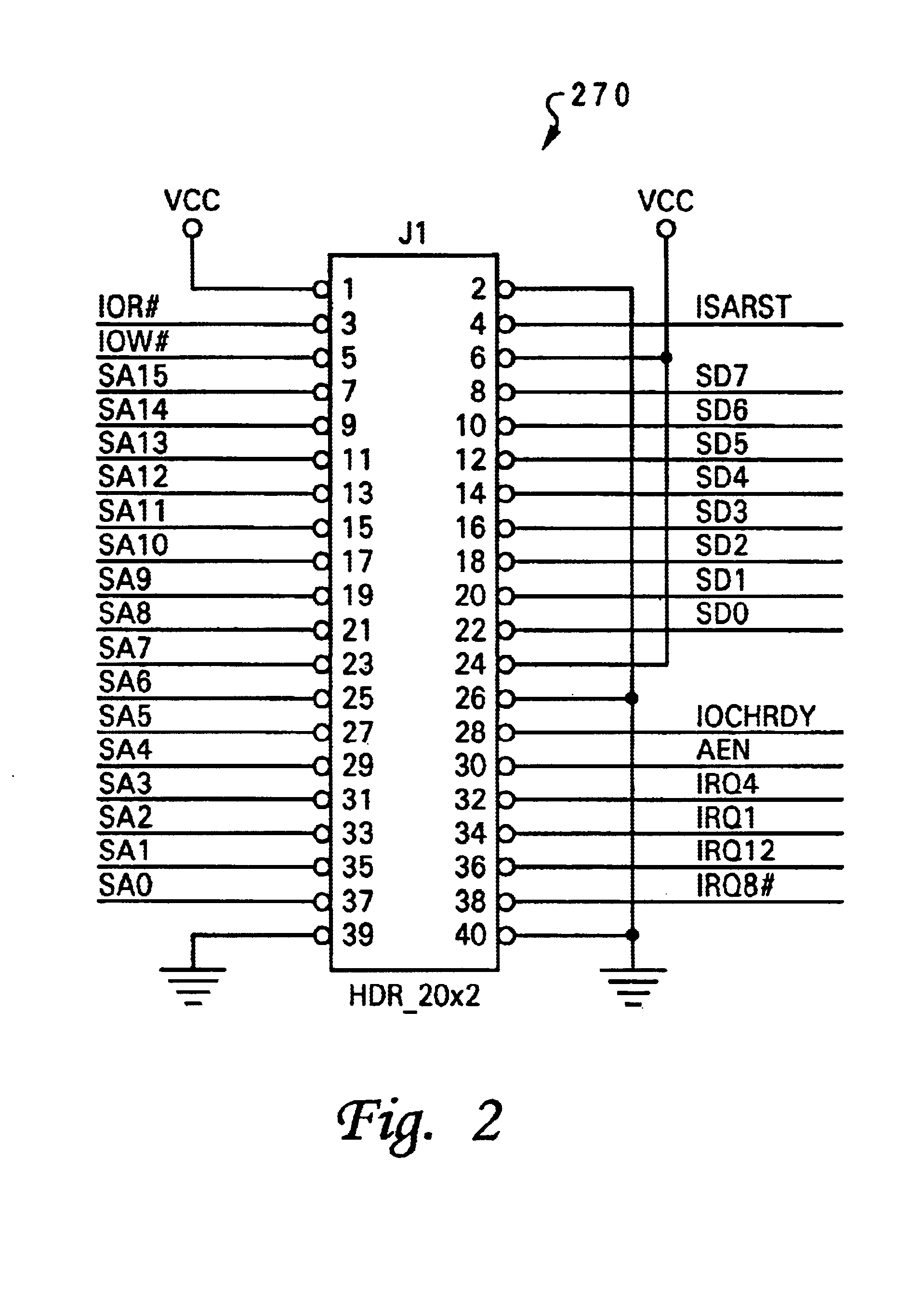 Compact diagnostic connector for a motherboard of data processing system