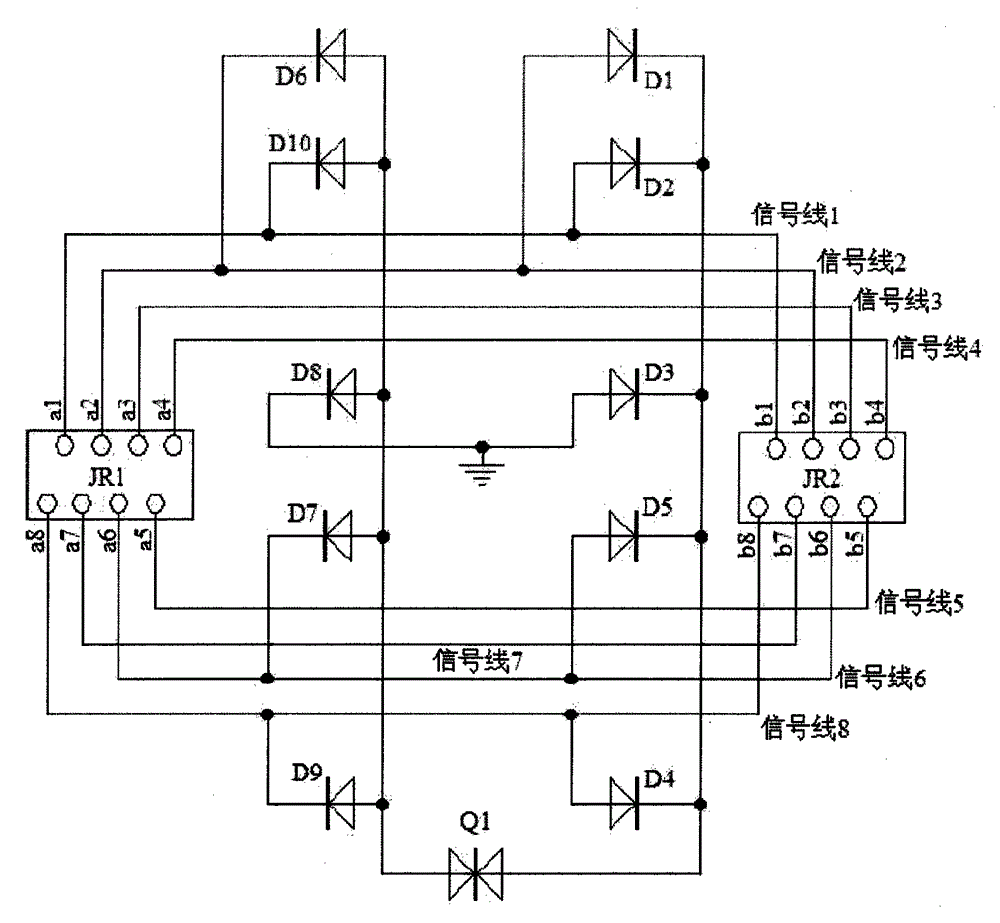PC (Personal Computer) network interface circuit structure