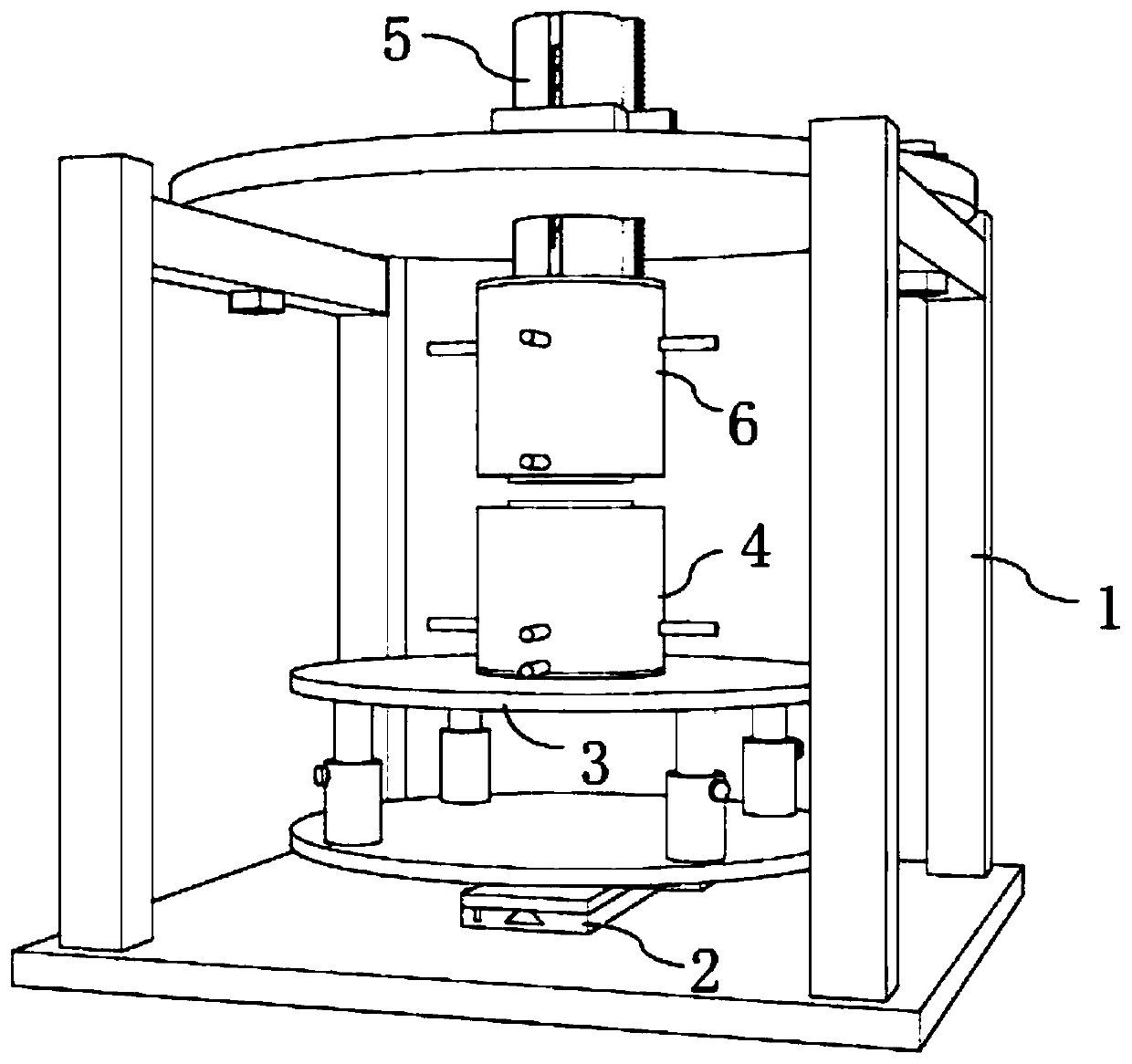 Counter-flow flame test table capable of accurately adjusting burner nozzles