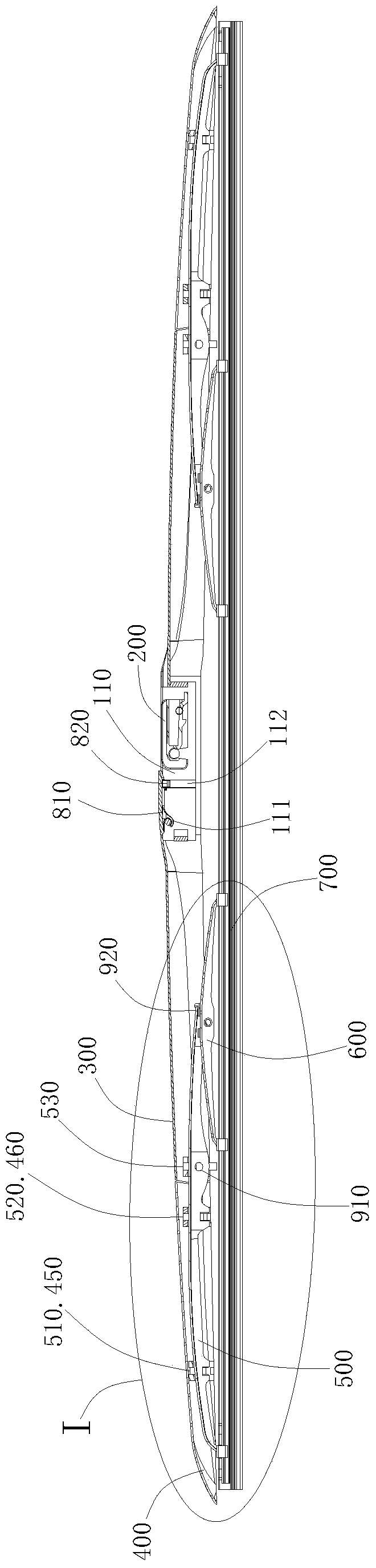 A three-stage boneless wiper device