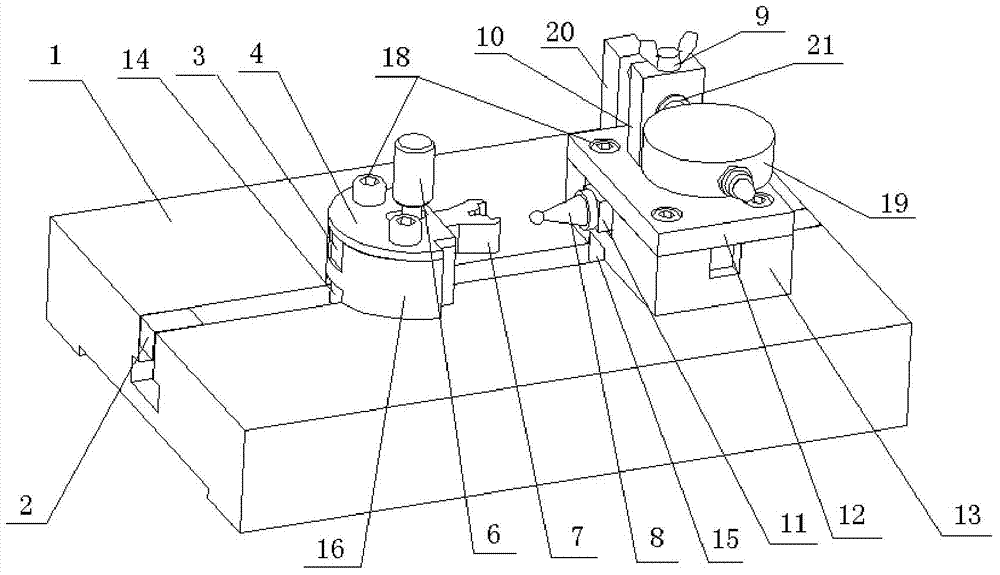 Internal tooth and external tooth symmetry degree detecting device