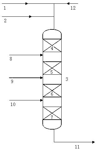 Method for producing ethylene cracking material through liquefied gas hydrogenation