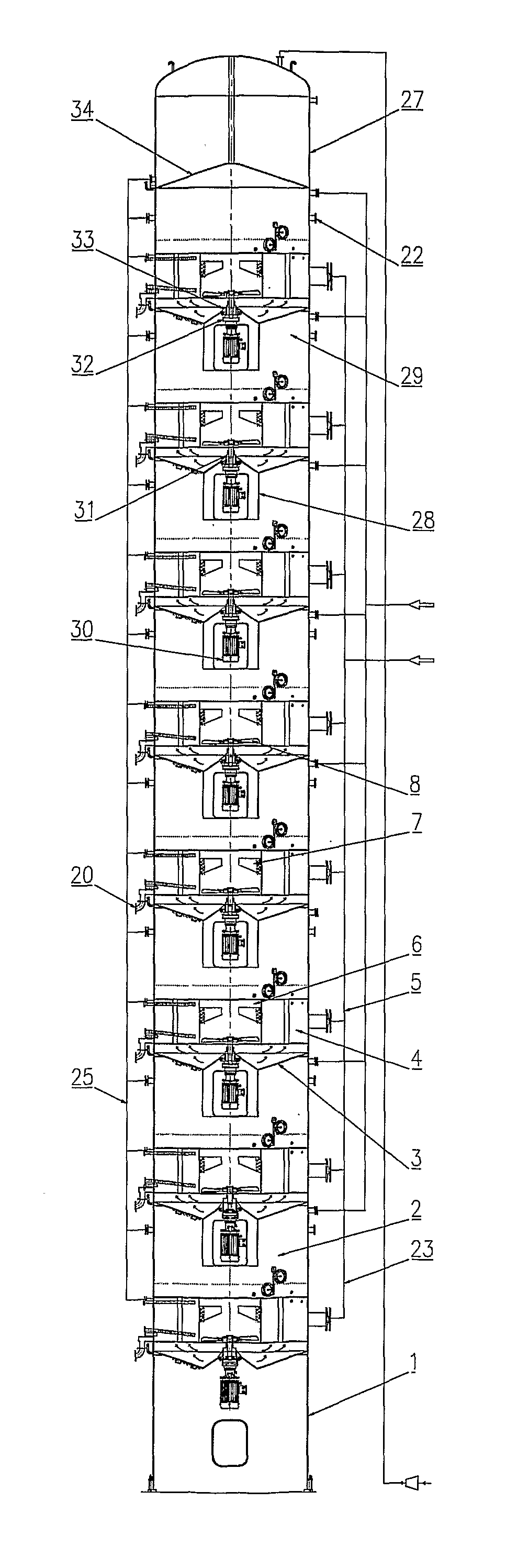 Vertical Continuous Vacuum Pan