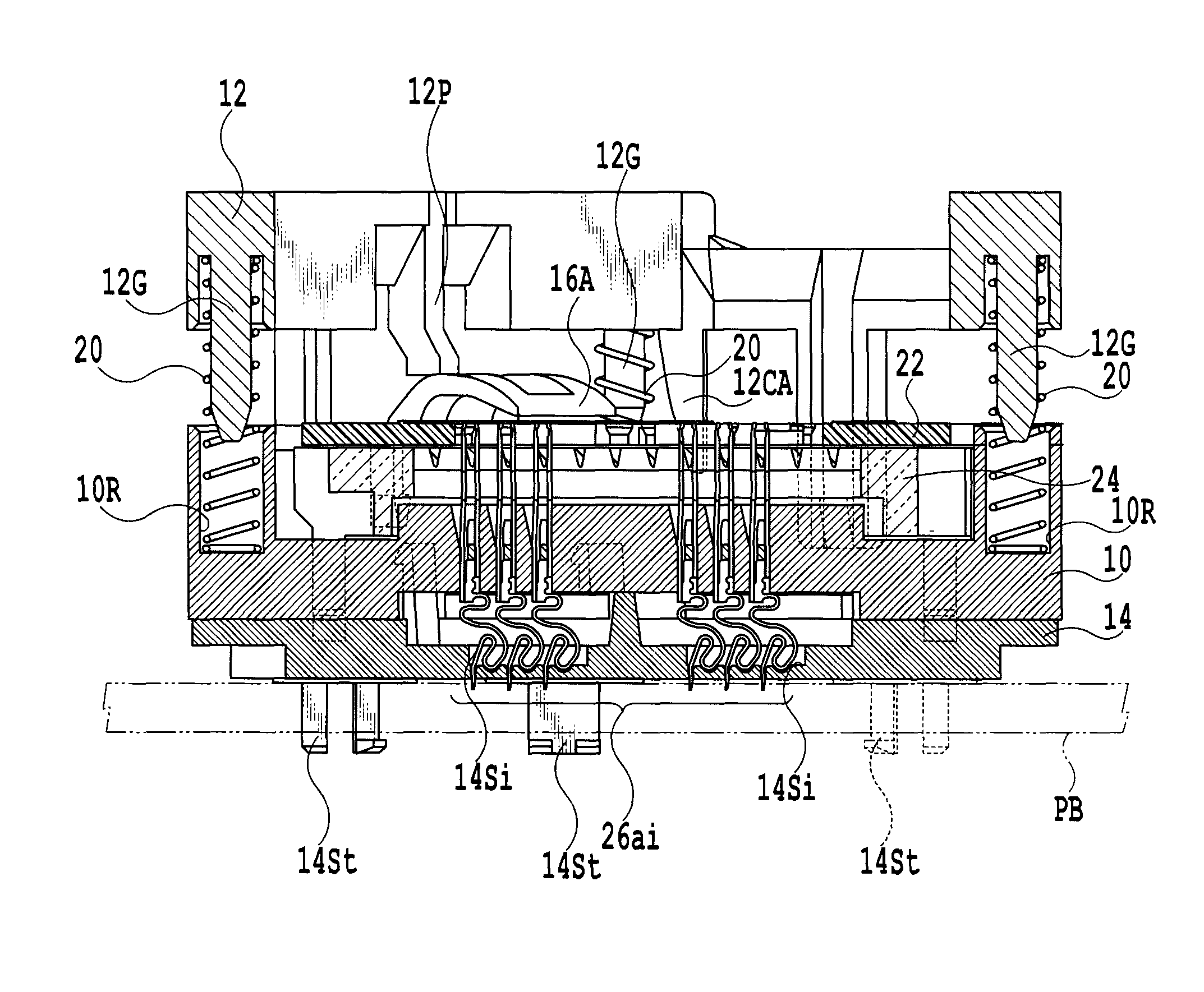 Semiconductor device socket