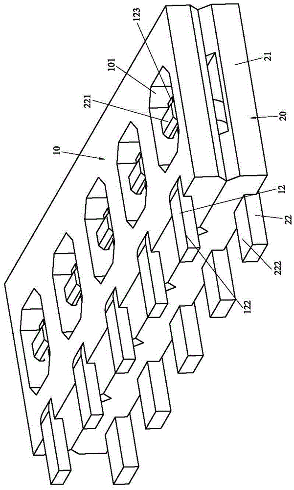 Ultrathin connector combination structure