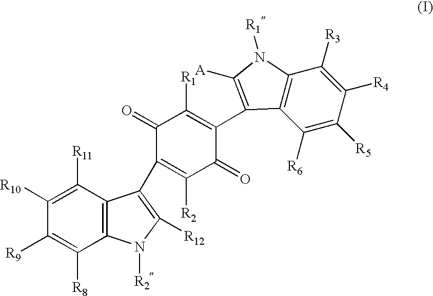 Bis-indolyquinone compounds