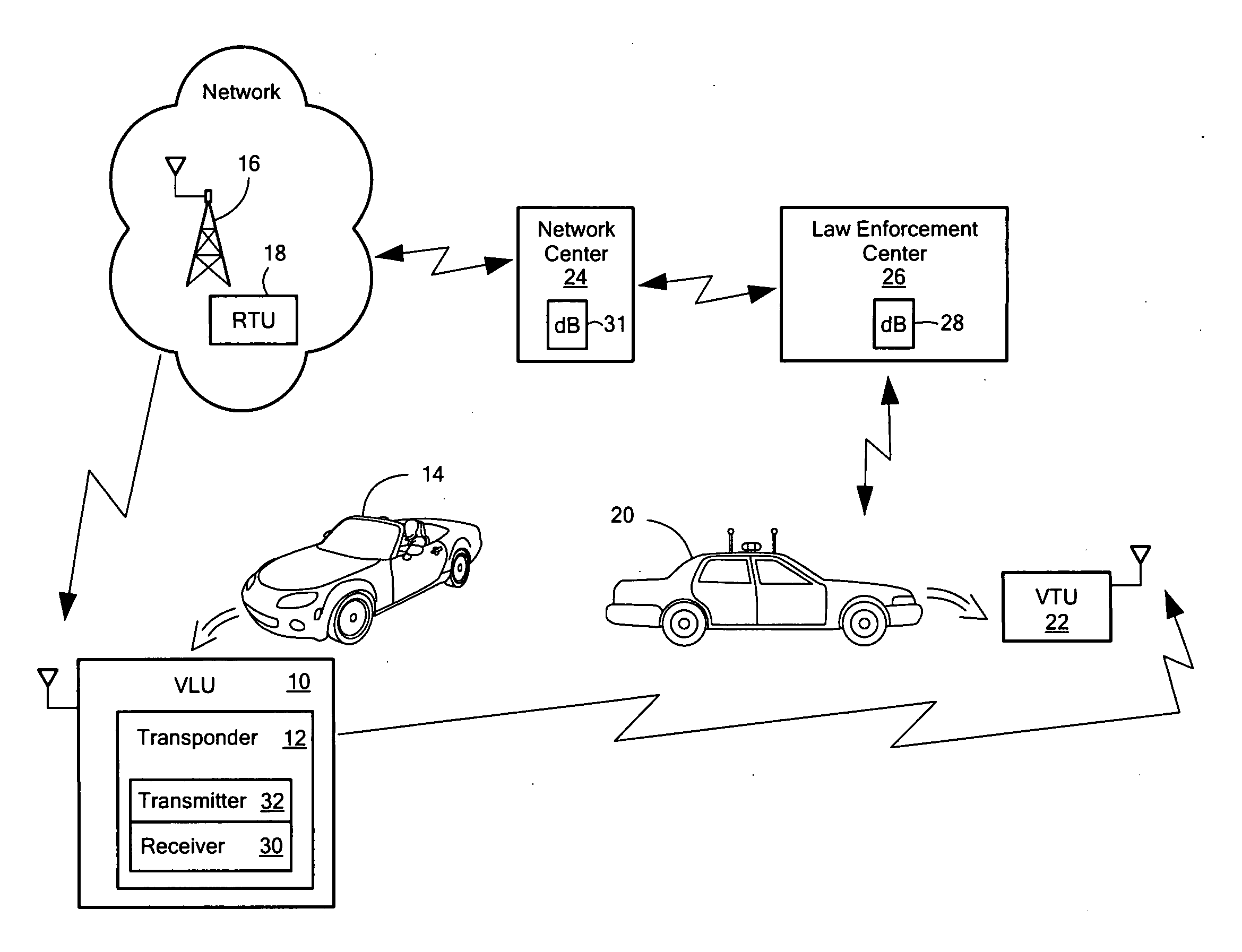 Power management system and method for vehicle locating unit