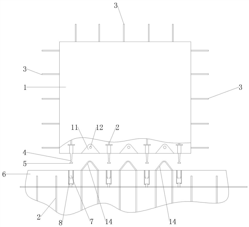 High-strength fabrication type shear wall structure