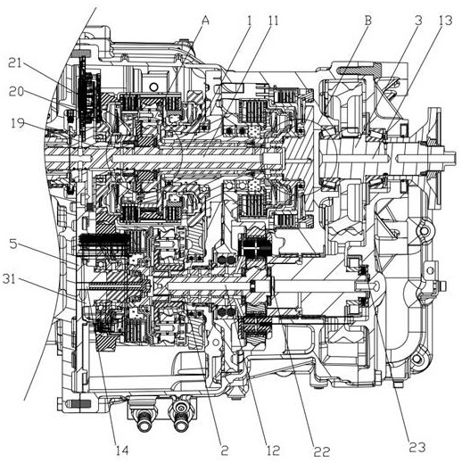 Gearbox oil circuit system and gearbox