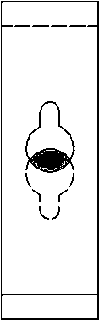 Pear-shaped hole equipped braking distribution valve for heavy-loaded long and large train