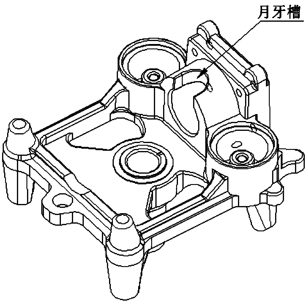 Detachable split efficient compressor air cylinder base and assembling method thereof