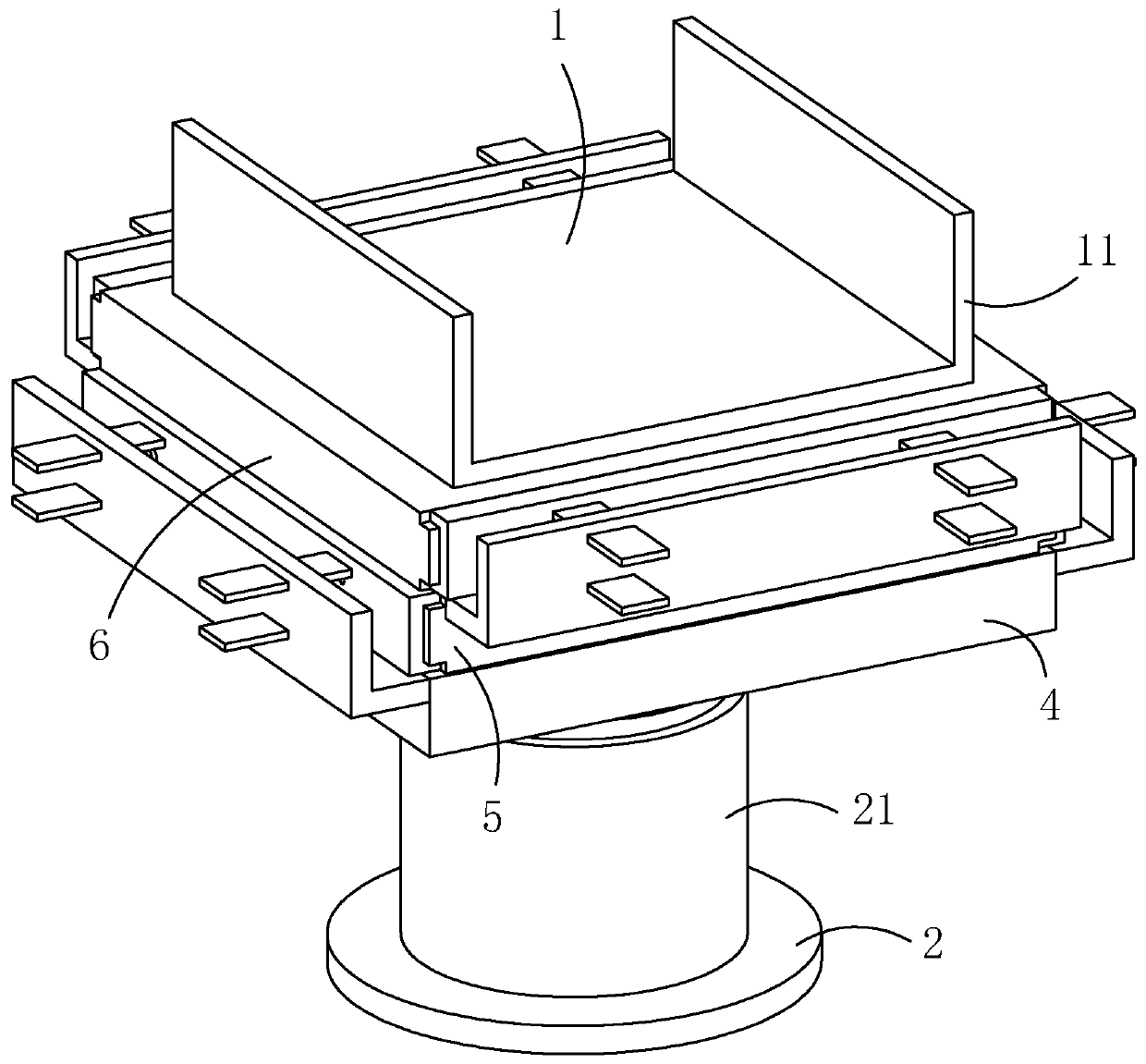 A bridge support and its installation method