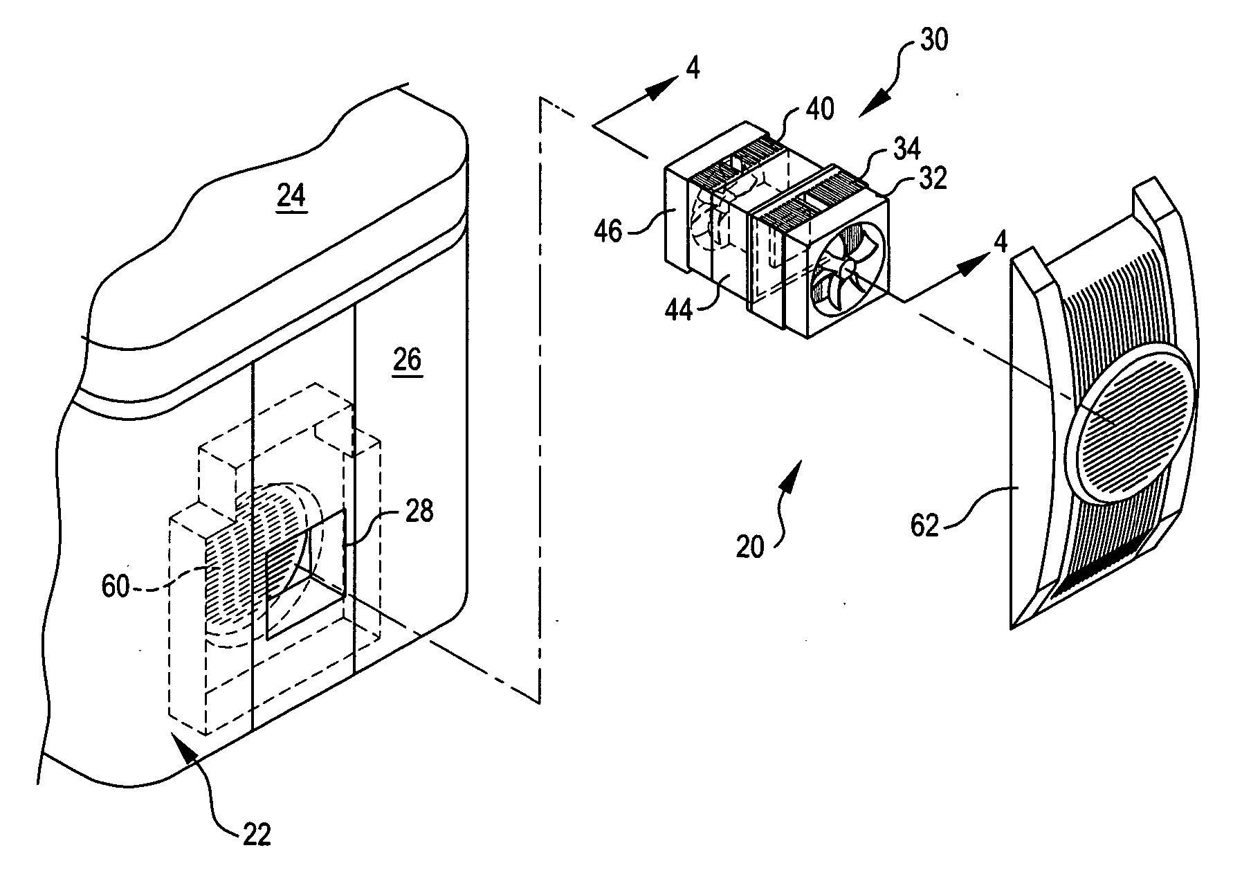 Insulated container with thermoelectric unit