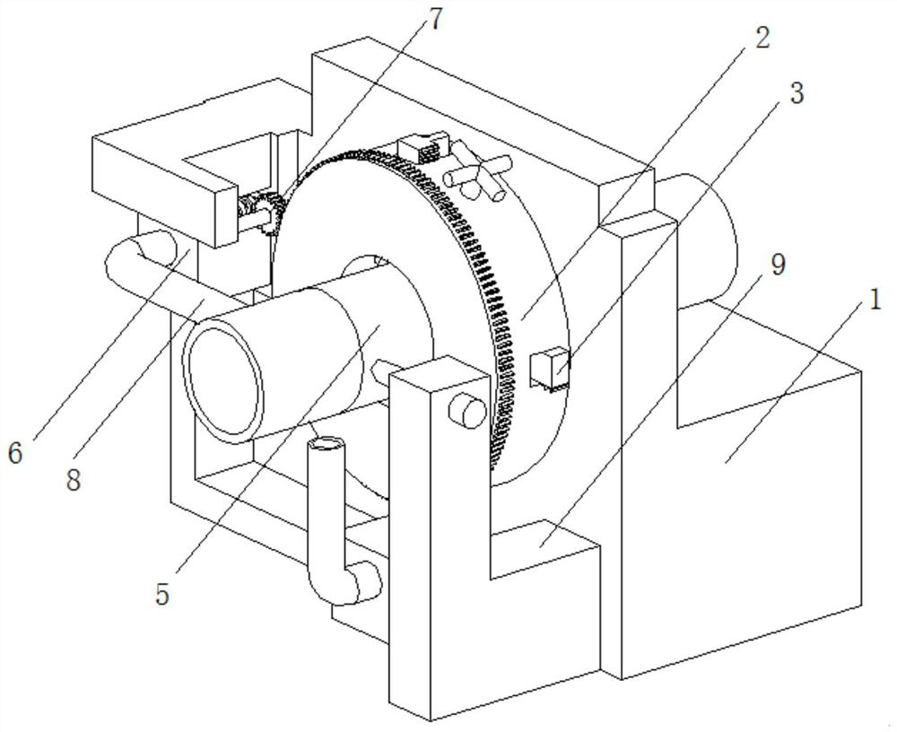 Auxiliary mechanism facilitating butt joint of building steel pipes