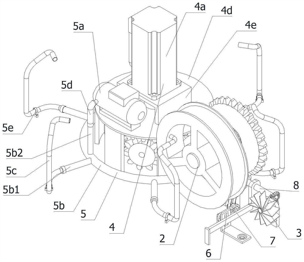 Working method of oxygen supply equipment convenient to install and store for fish culture