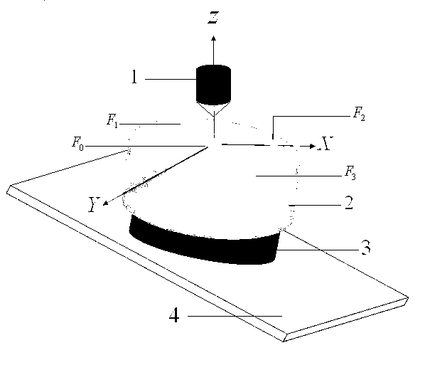 Microscope automatic focusing method based on sample determination surface plane equation