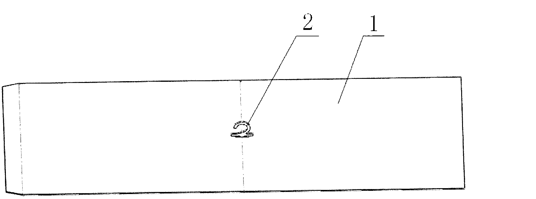 Method for putting hook in textile automatic packaging and hook adopting method