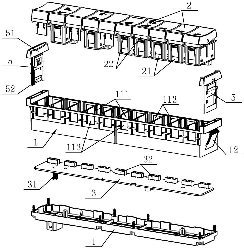 Resistance-type customized switch assembly capable of randomly changing switch position