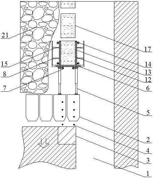 A method of adjustable multi-suitable formwork support and gob-side entry retention in fully mechanized mining face with large mining height
