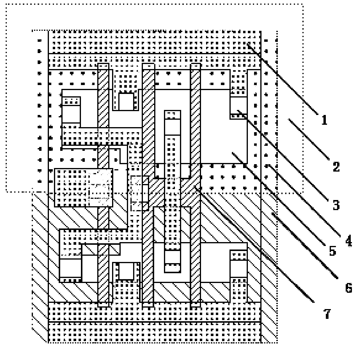 Standard cell library layout design method for reducing WPE effect