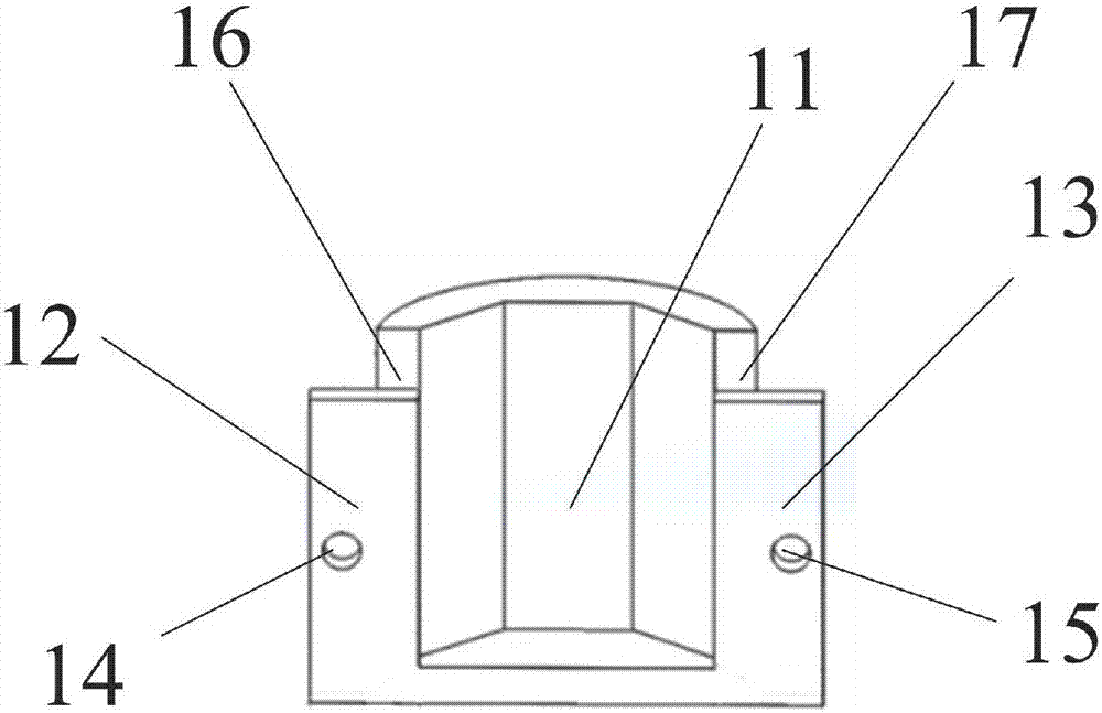 Embedding mould suitable for anaerobic resins