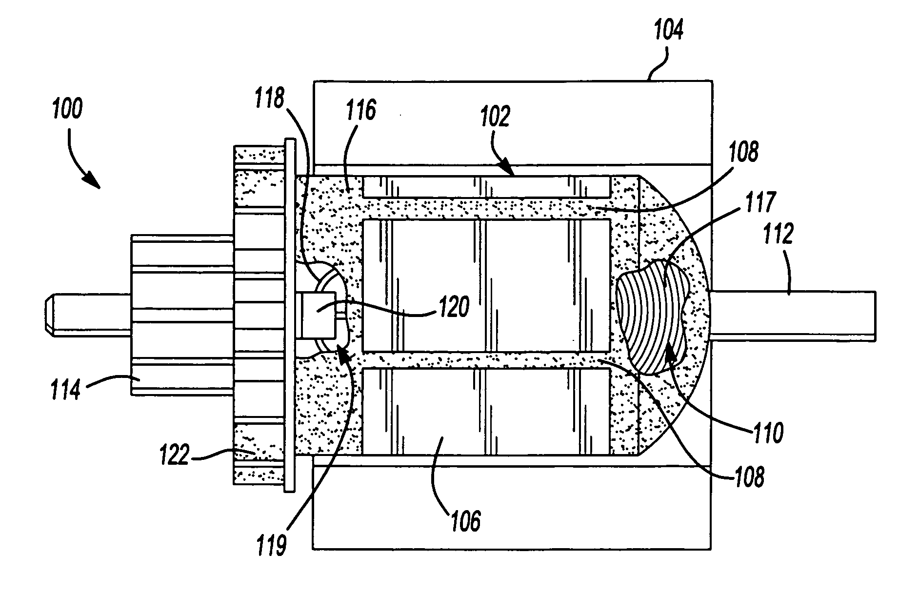 Electric motor and method of making same and method of making a power tool