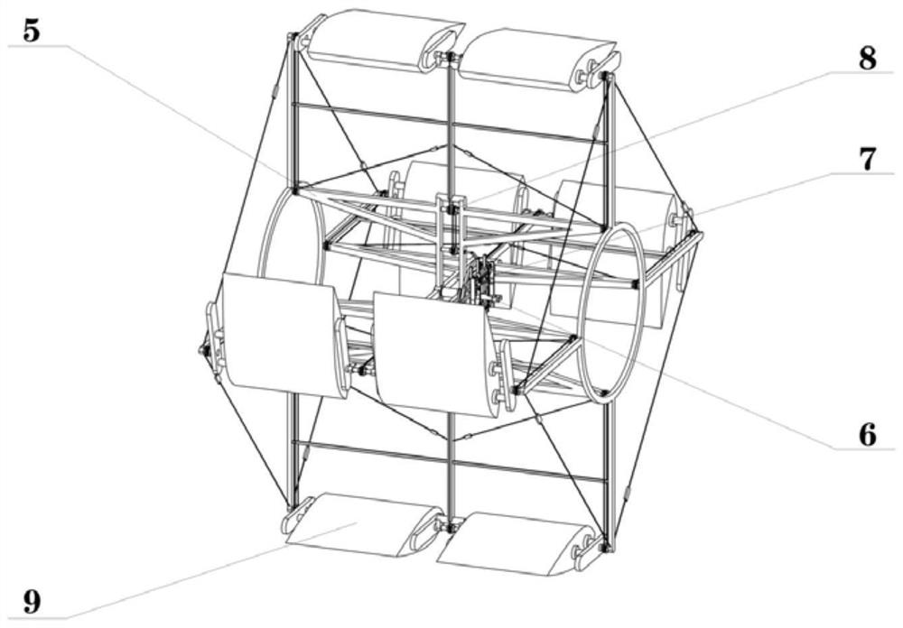 Wheel type variable attack angle lift windmill