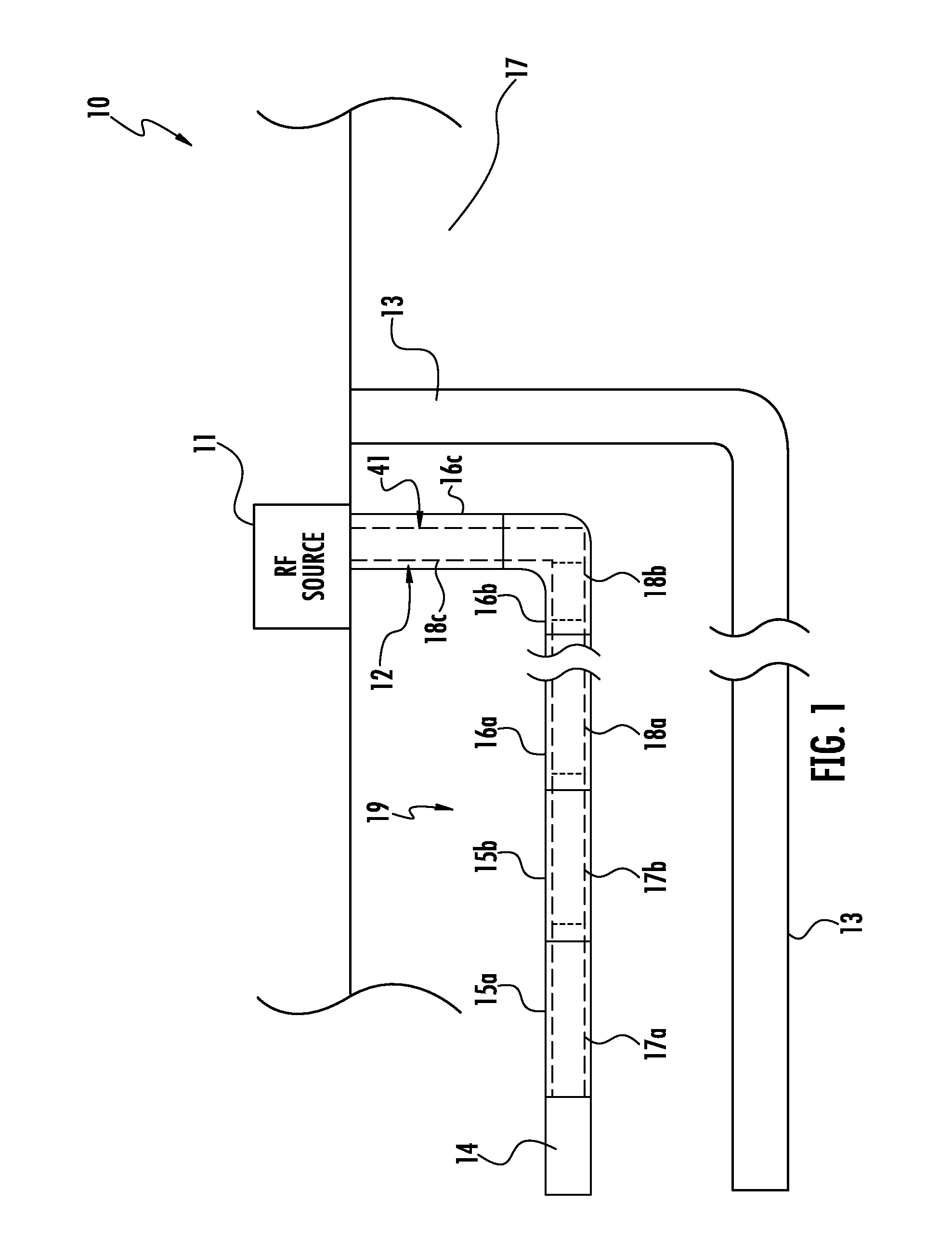 RF antenna assembly with spacer and sheath and related methods