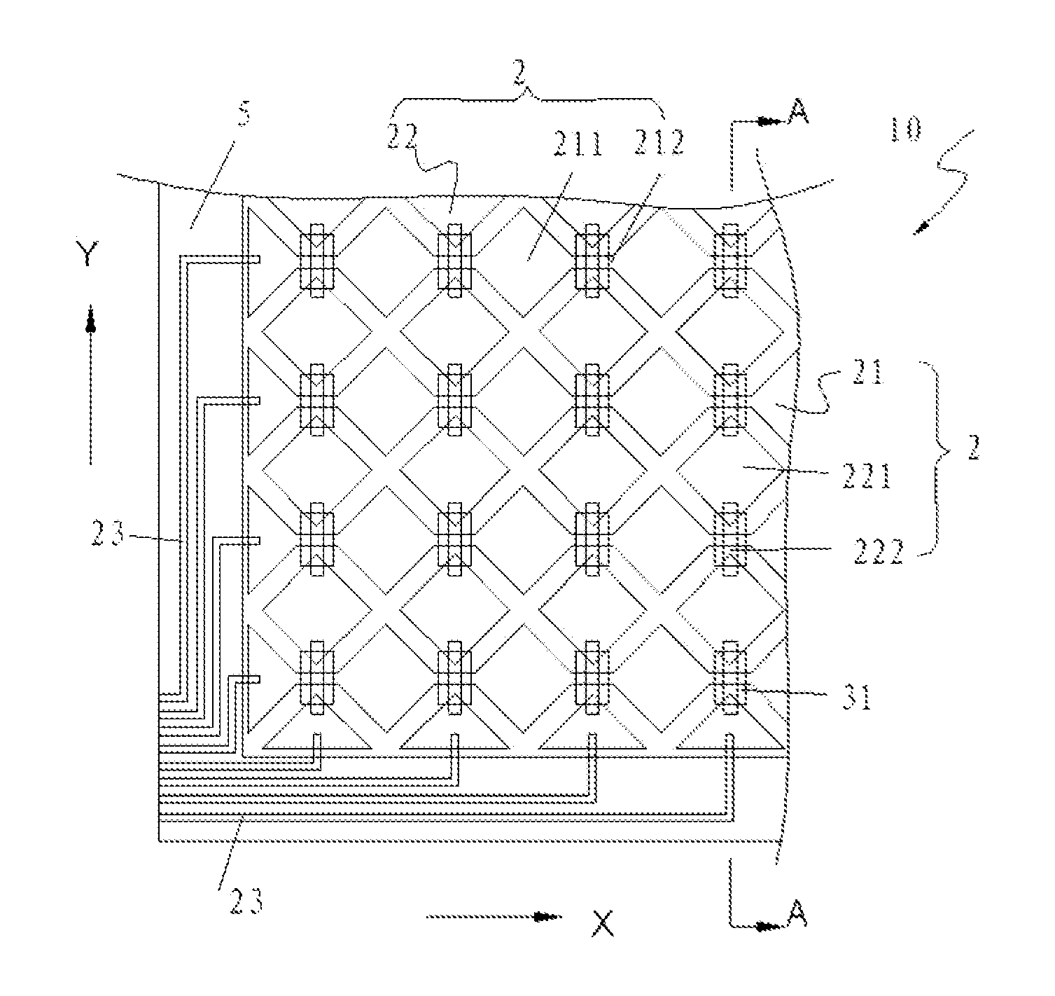 Capacitive touch panel and a method of manufacturing the same