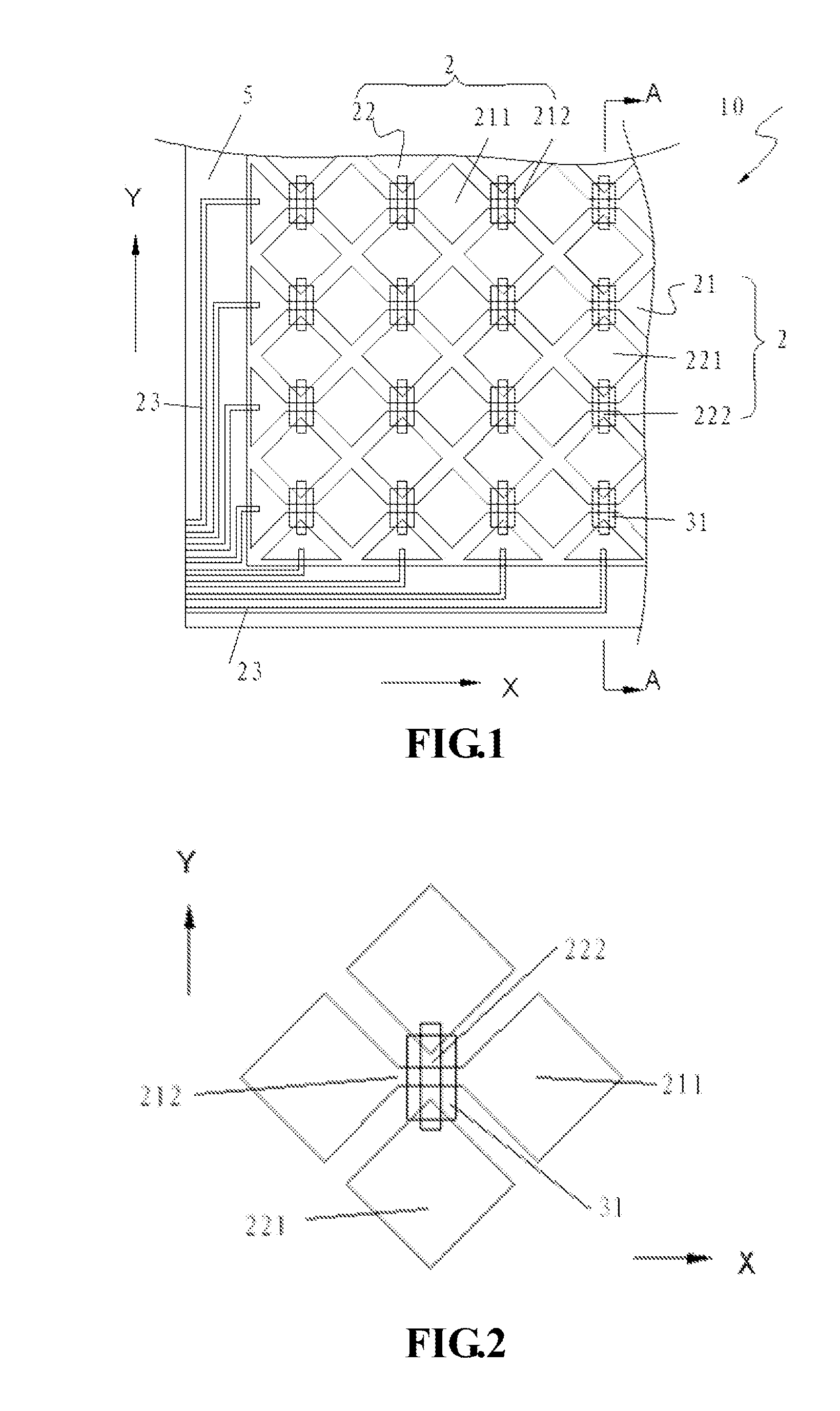 Capacitive touch panel and a method of manufacturing the same