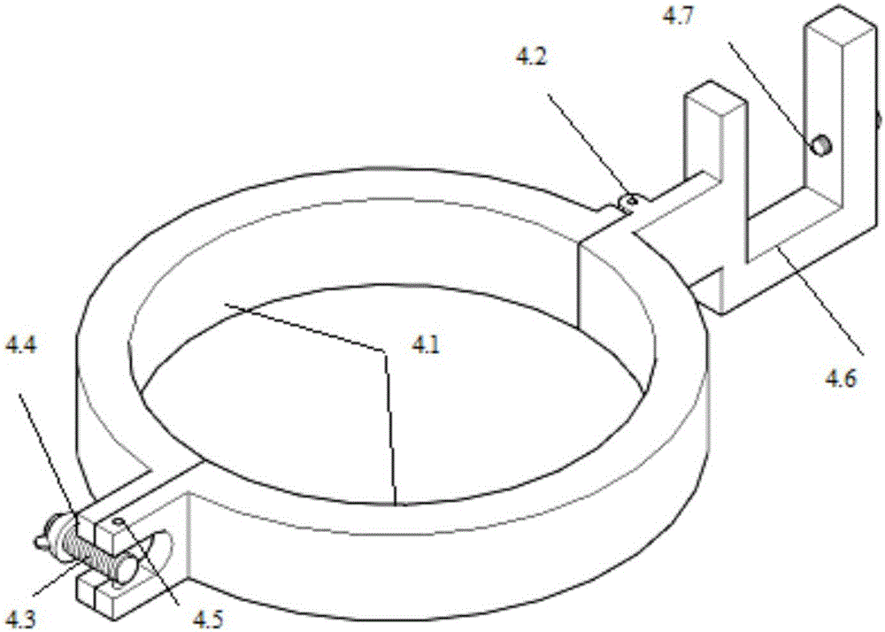 Wind cup mounting bracket applied to tunnel ventilation air speed or air flow testing