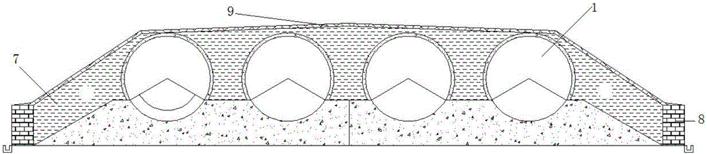 Slide-to-position method for large earth-covering bullet pot