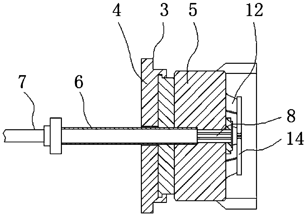 A processing equipment for large tapered roller pin hole and its processing technology