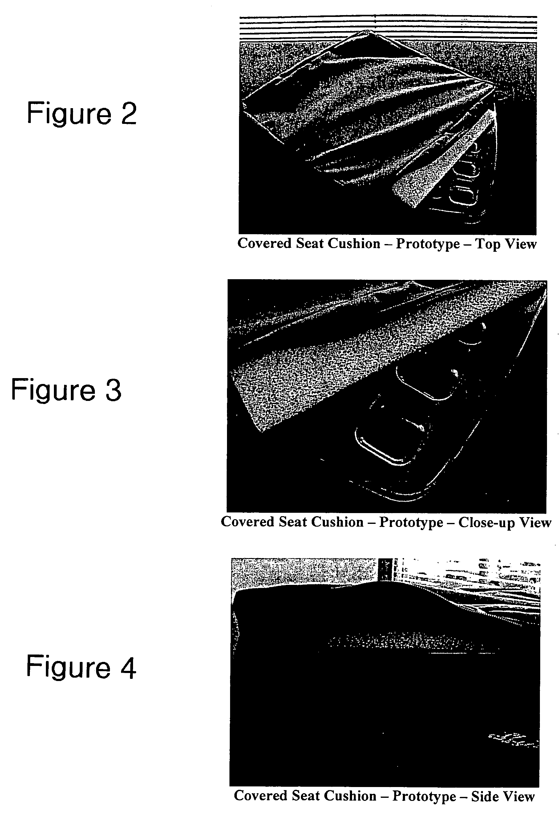 Cushioning system with parallel sheets having opposing indentions for linear deflection under load