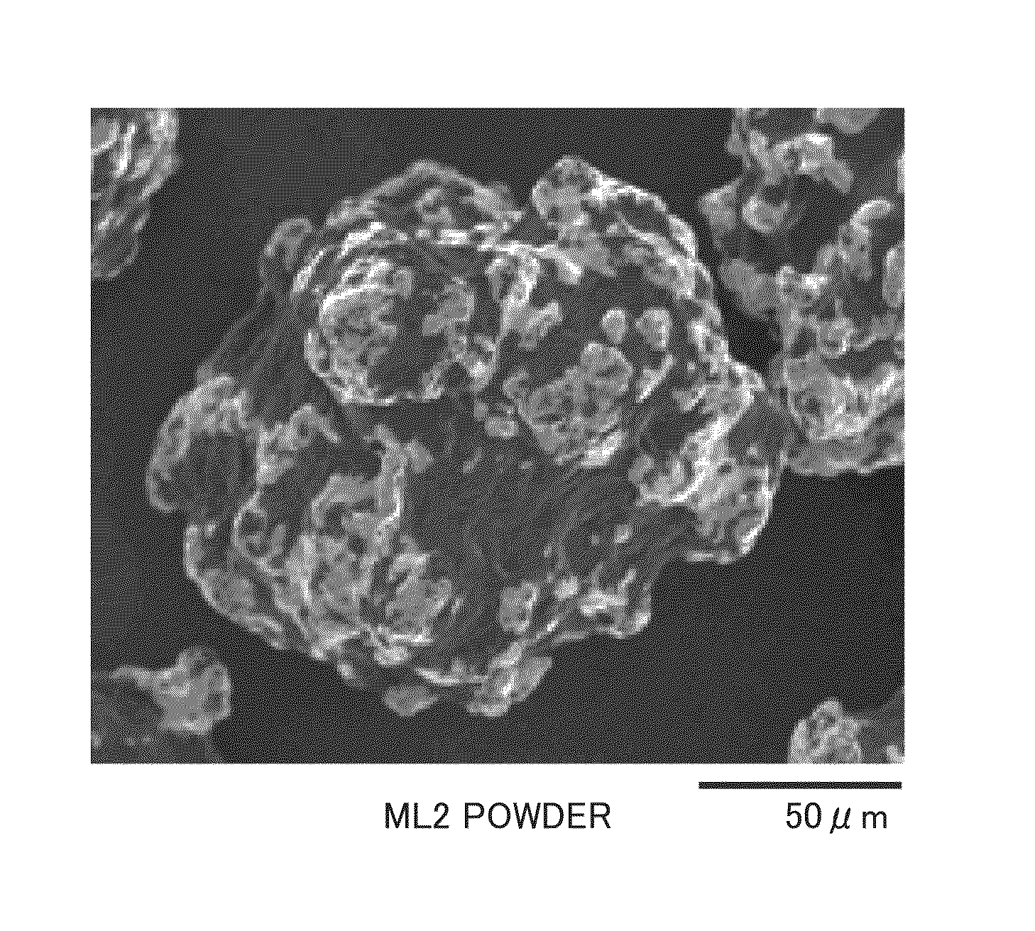 Powder for molding, lubricant-concentrated powder and method for producing metal member