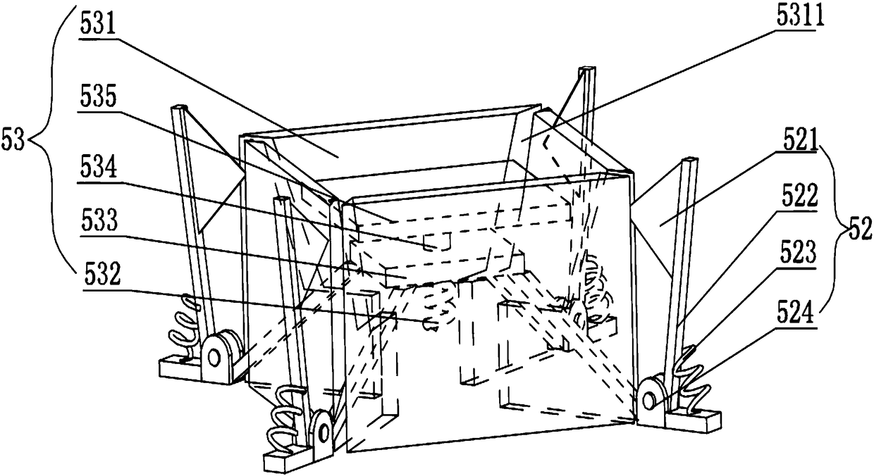 Paper food container forming device uniform in discharging and paper food container forming method