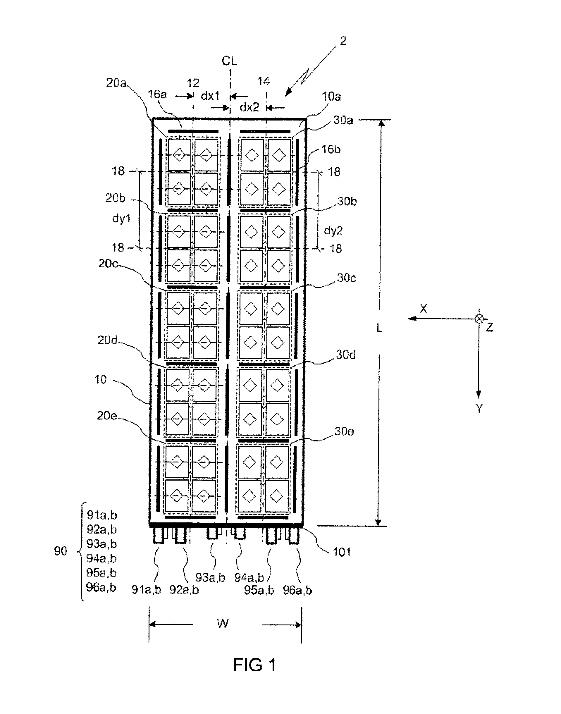 Dual band, multi column antenna array for wireless network