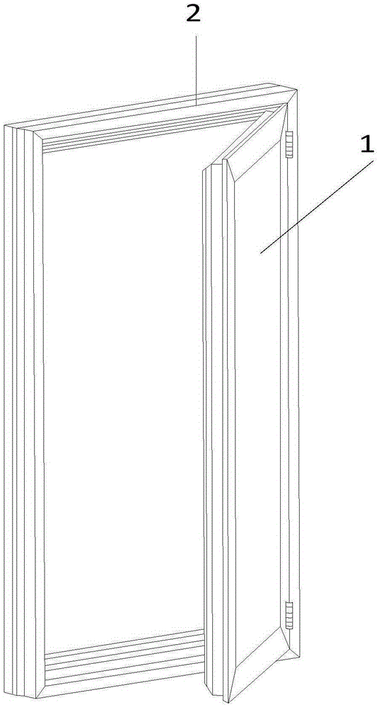 Composite bridge-cutoff structure passive house door