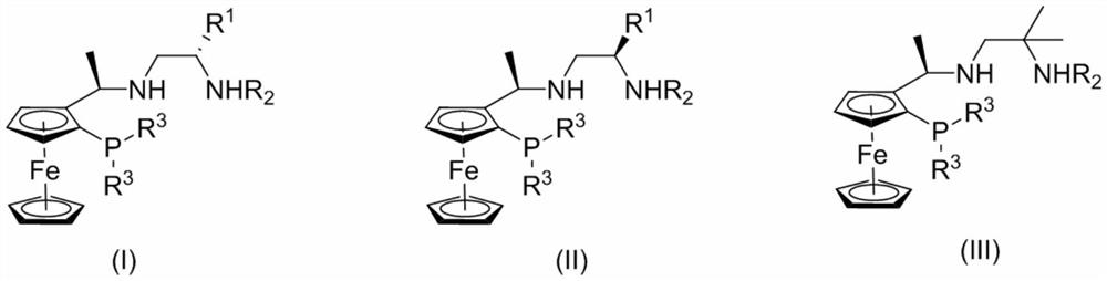 Chiral tridentate nitrogen-nitrogen-phosphine ligand and application thereof in asymmetric hydrogenation reaction of ketone