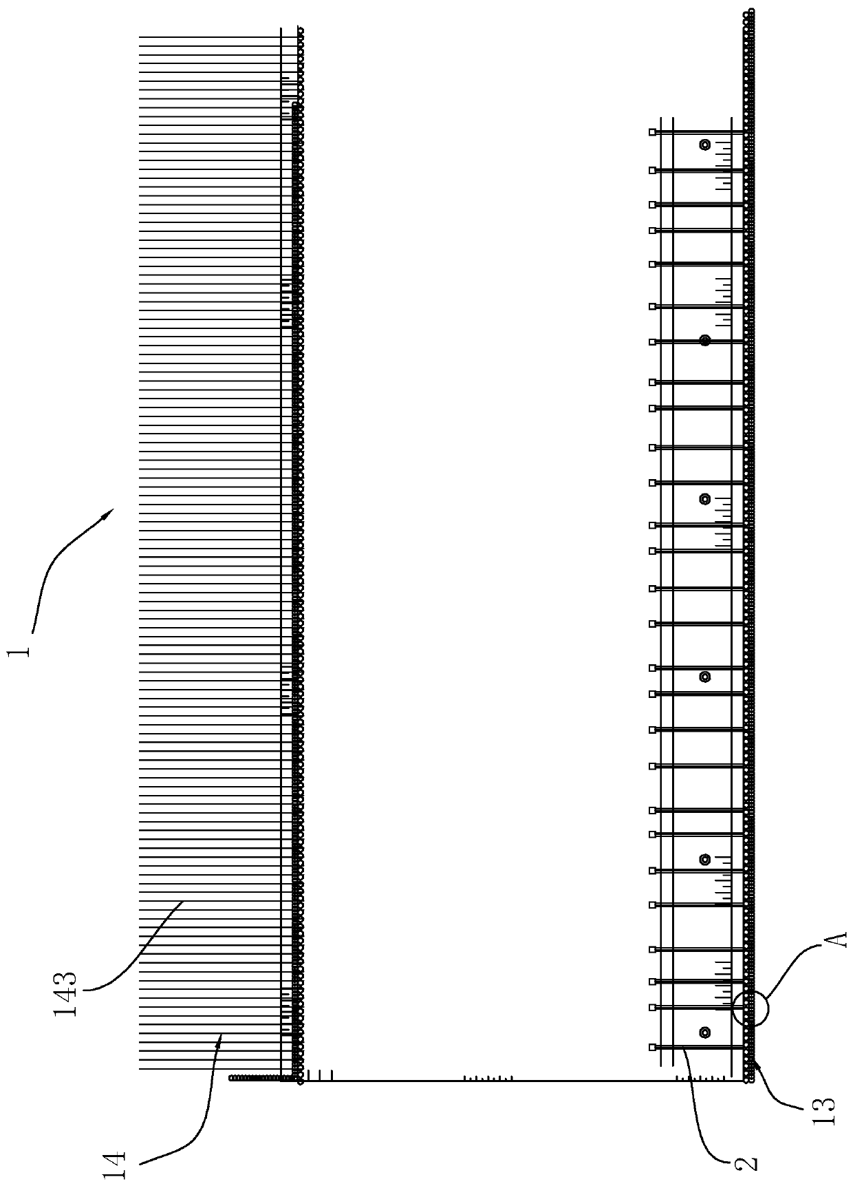 Foundation pit supporting structure and construction process thereof