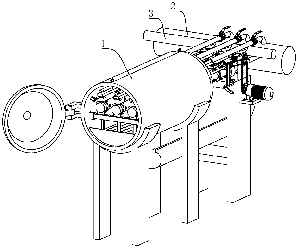 Printing and dyeing device and printing and dyeing process for high-color-fastness cotton yarn