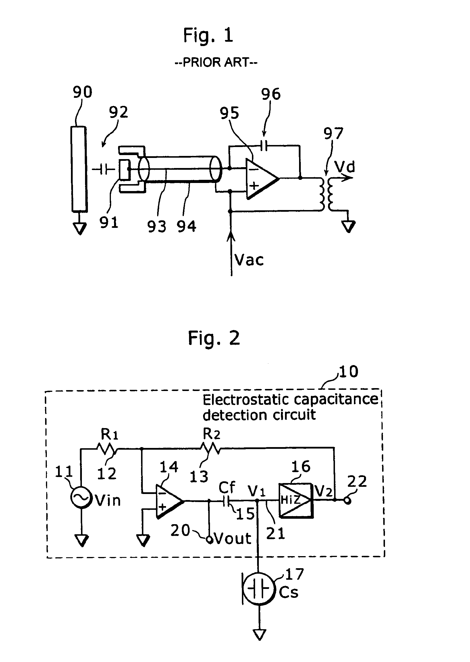 Circuit and method for impedance detection