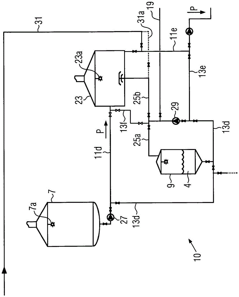 Method and device for conducting media in a brewing system