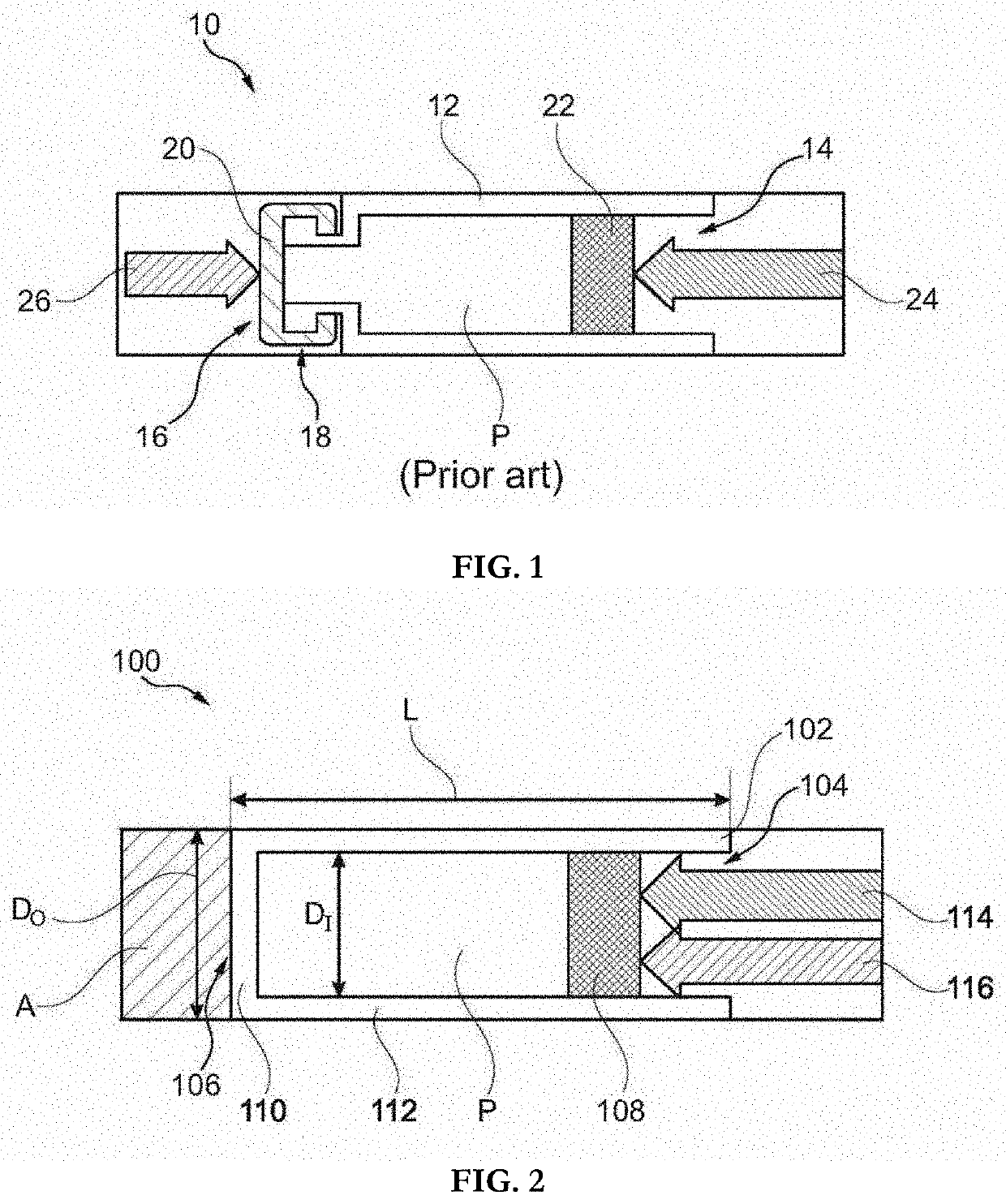 Containers having closed ends, container assemblies and medical devices having such containers